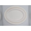 Eco - Friendly Sugarcane Disposable Round Shape Plates Paper Lunch Tray